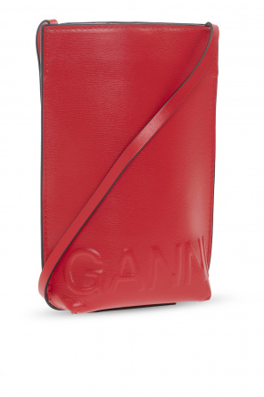 Red Shoulder bag Ganni - K Style leather crossbody bag